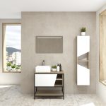 Pack Iron Rennes avec lavabo et miroir LED