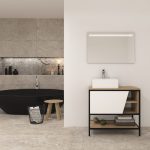 Pack Iron Rennes avec lavabo et miroir LED