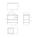 Pack Iron Rennes avec lavabo et miroir LED