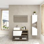 Pack Iron Rennes avec lavabo et miroir LED