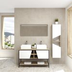 Pack Iron Rennes avec lavabo et miroir LED
