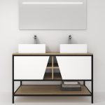 Pack Iron Rennes avec lavabo et miroir LED