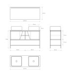 Pack Iron Rennes avec lavabo et miroir LED