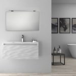 Pack Iroise con lavabo, espejo y foco led