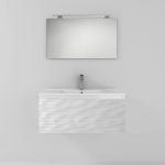 Pack Iroise con lavabo, espejo y foco led