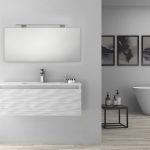Pack Iroise con lavabo, espejo y foco led