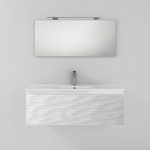 Pack Iroise con lavabo, espejo y foco led