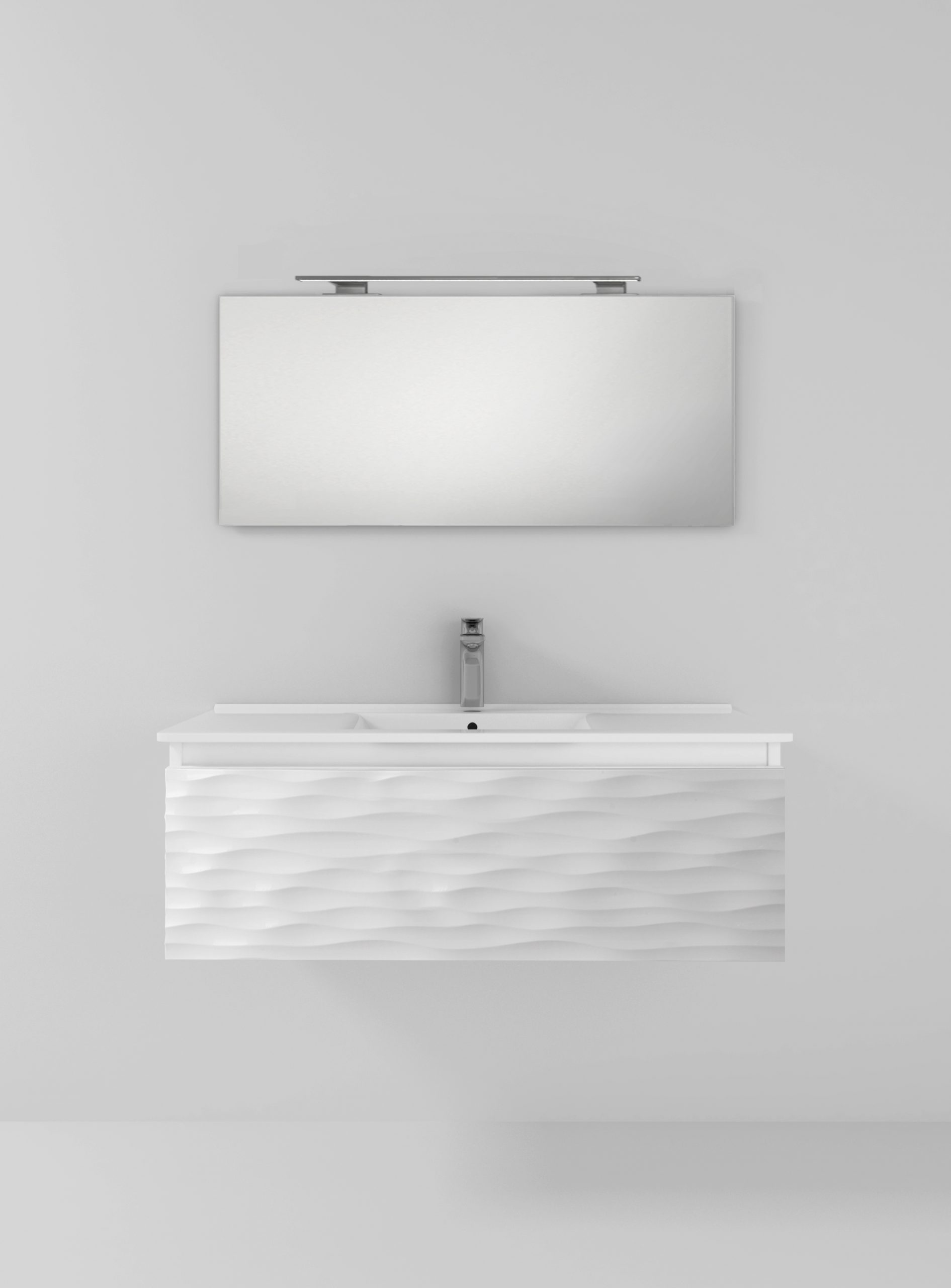 Pack Iroise con lavabo, espejo y foco led