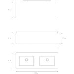 Pack Iroise con lavabo, espejo y foco led