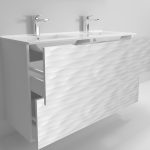 Pack Iroise avec deux fenêtres, lavabo, miroir et spot LED