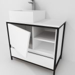 Pack Iron Rennes Plus avec lavabo et miroir LED