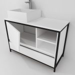 Pack Iron Rennes Plus avec lavabo et miroir LED