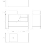 Pack Iron Rennes Plus avec lavabo et miroir LED