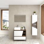 Pack Iron Rennes avec lavabo et miroir LED