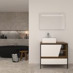 Pack Iron Rennes Plus avec lavabo et miroir LED