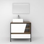 Pack Iron Rennes Plus avec lavabo et miroir LED
