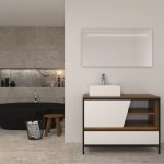 Pack Iron Rennes Plus avec lavabo et miroir LED