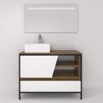 Pack Iron Rennes Plus avec lavabo et miroir LED