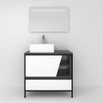 Pack Iron Rennes Plus avec lavabo et miroir LED