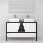 Pack Iron Rennes Plus avec lavabo et miroir LED