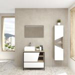 Pack Iron Rennes avec lavabo et miroir LED