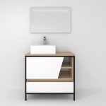 Pack Iron Rennes Plus avec lavabo et miroir LED