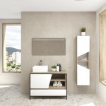 Pack Iron Rennes avec lavabo et miroir LED
