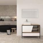 Pack Iron Rennes Plus avec lavabo et miroir LED