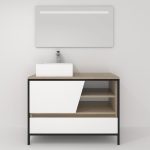 Pack Iron Rennes Plus avec lavabo et miroir LED