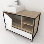 Pack Iron Rennes Plus avec lavabo et miroir LED