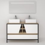 Pack Iron Rennes Plus avec lavabo et miroir LED
