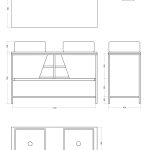 Pack Iron Rennes Plus avec lavabo et miroir LED