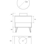 Pack Lille avec vasque à poser et miroir LED circulaire