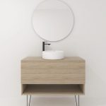 Pack Lille avec vasque à poser et miroir LED circulaire