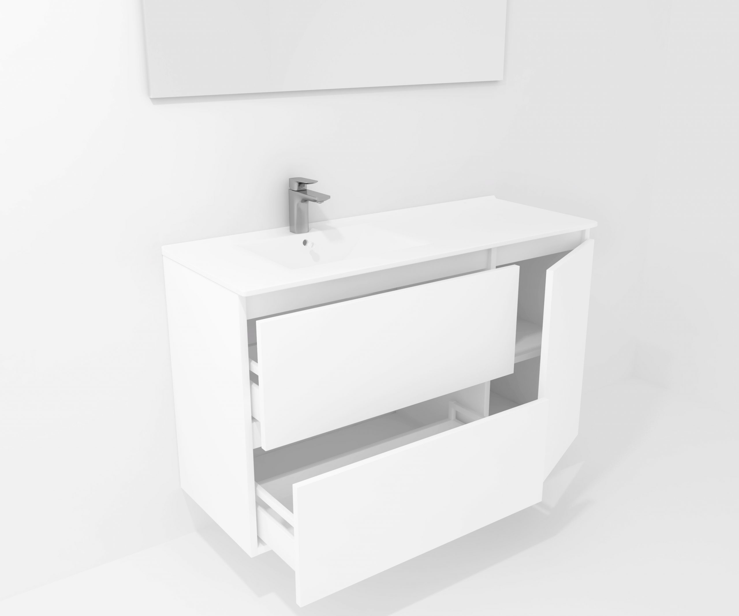 Pack Montpellier avec miroir LED et lavabo