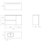 Pack Montpellier avec miroir LED et lavabo