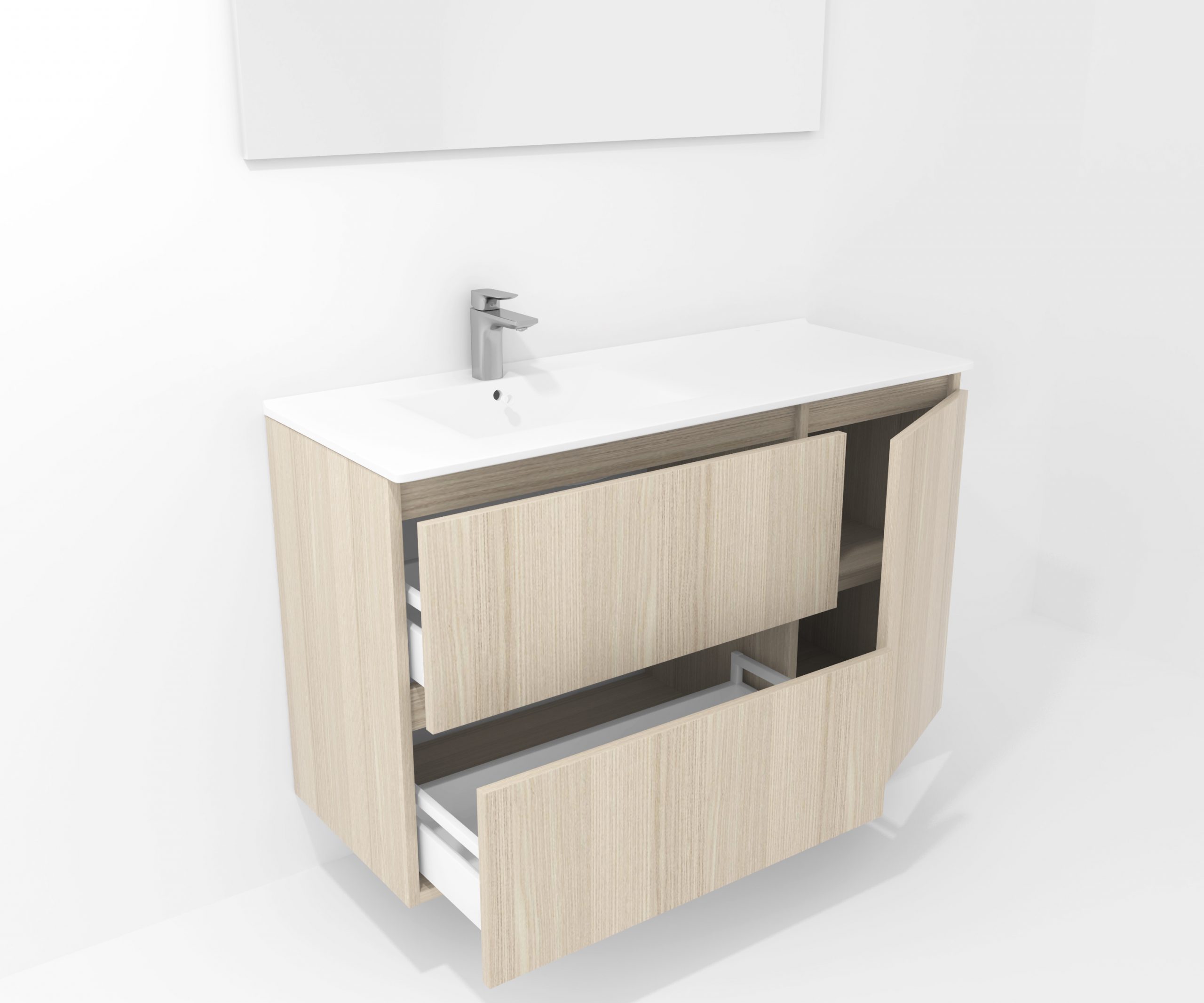 Pack Montpellier avec miroir LED et lavabo