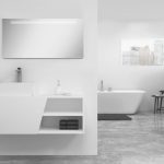 Pack Rennes avec lavabo et miroir LED