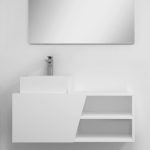 Pack Rennes avec lavabo et miroir LED