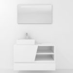 Pack Rennes Plus avec lavabo et miroir LED