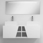 Pack Rennes avec lavabo et miroir LED