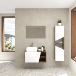 Pack Rennes avec lavabo et miroir LED
