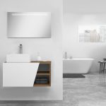 Pack Rennes avec lavabo et miroir LED