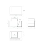 Pack Rennes avec lavabo et miroir LED