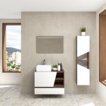 Pack Rennes Plus avec lavabo et miroir LED