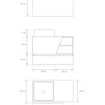 Pack Rennes Plus avec lavabo et miroir LED