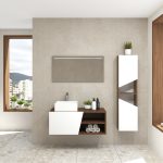 Pack Rennes avec lavabo et miroir LED