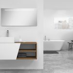 Pack Rennes avec lavabo et miroir LED