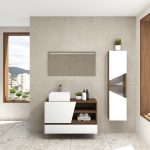 Pack Rennes Plus avec lavabo et miroir LED