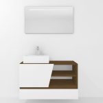 Pack Rennes Plus avec lavabo et miroir LED